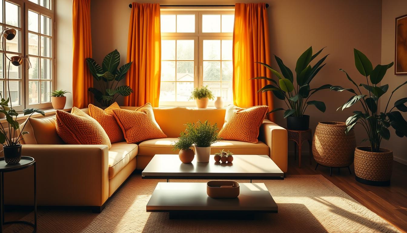 Gelb & Orange: Warme Farbakzente für mehr Wohlfühlatmosphäre