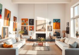 Kunst als Wohnstil: Räume mit Bildern & Skulpturen gestalten