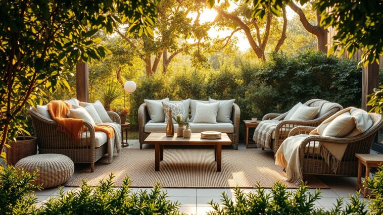 Outdoor-Textilien und Teppiche: So entsteht ein gemütlicher Außenbereich